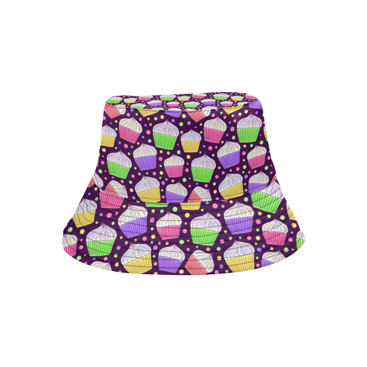 Cupcake Pattern Print Design CP07 Unisex Bucket Hat