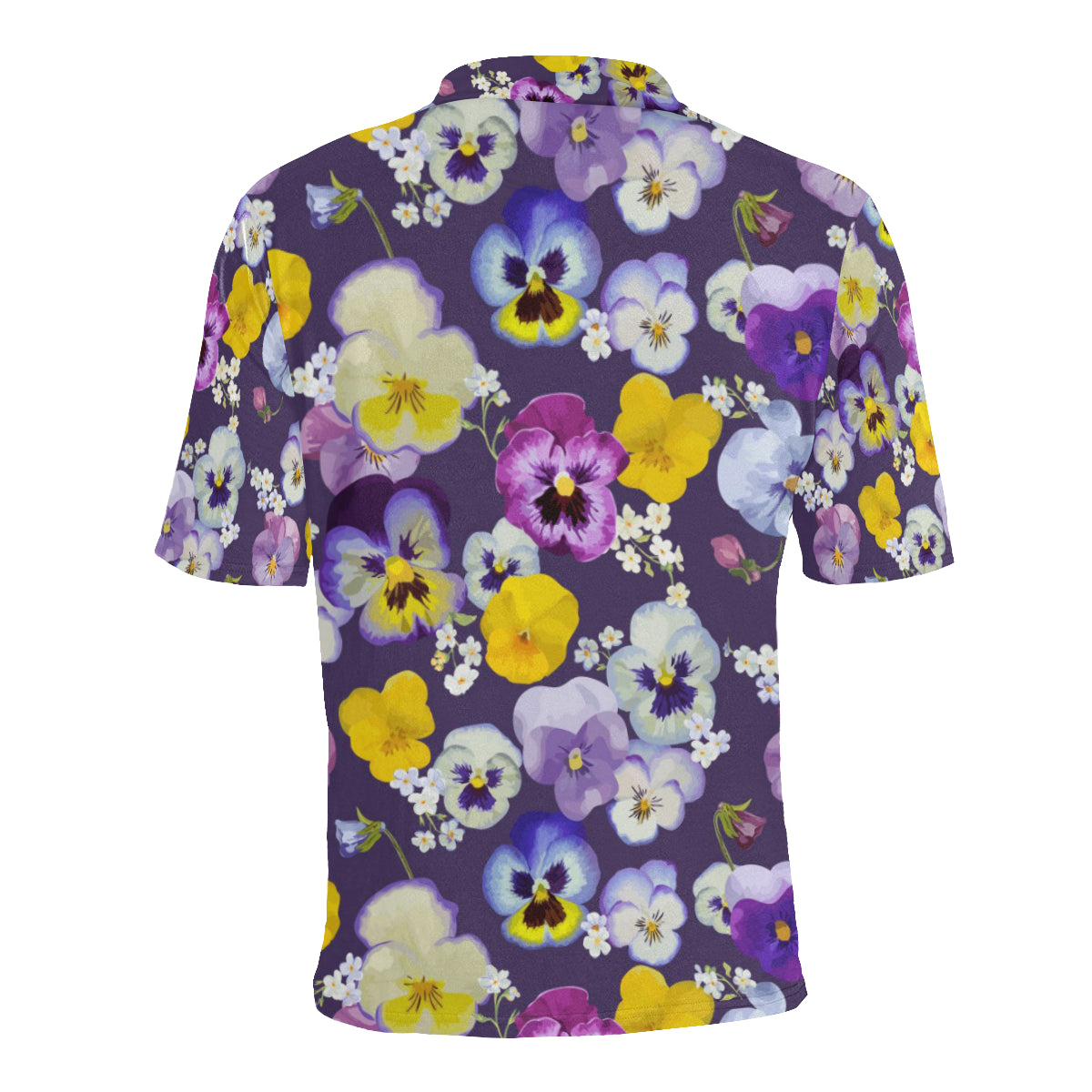 Pansy Pattern Print Design PS02 Men Polo Shirt