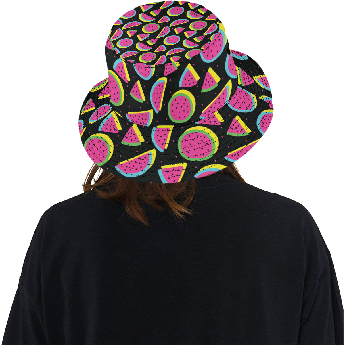 Watermelon Pattern Print Design WM07 Unisex Bucket Hat