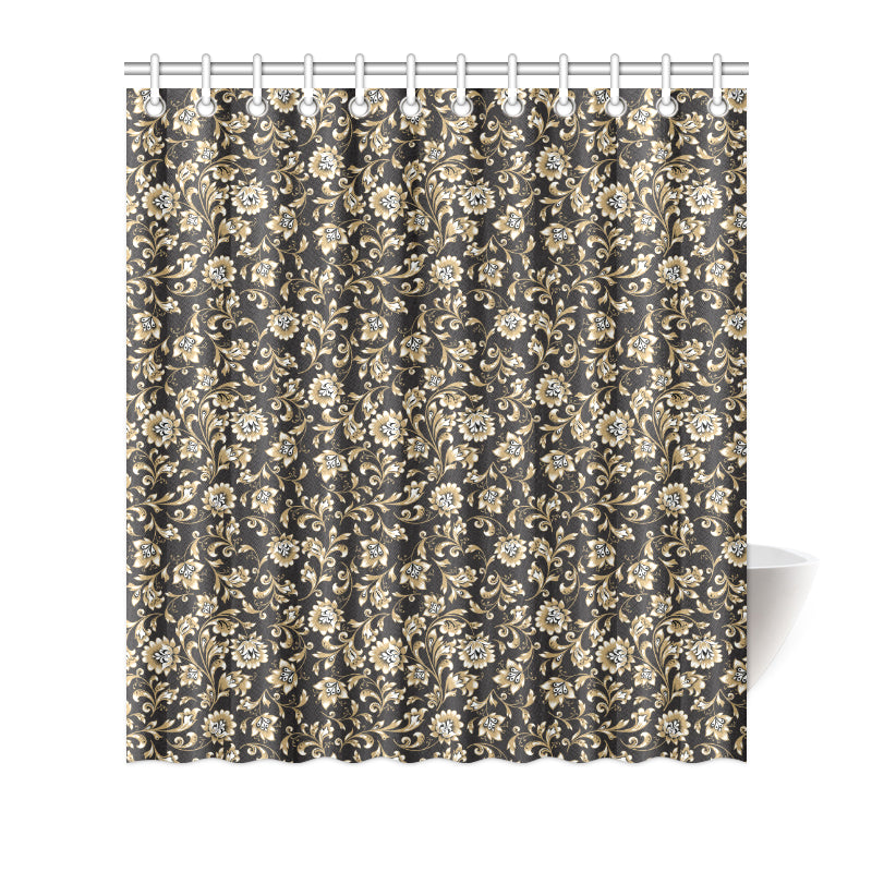 Brocade Pattern Print Design 03 Shower Curtain