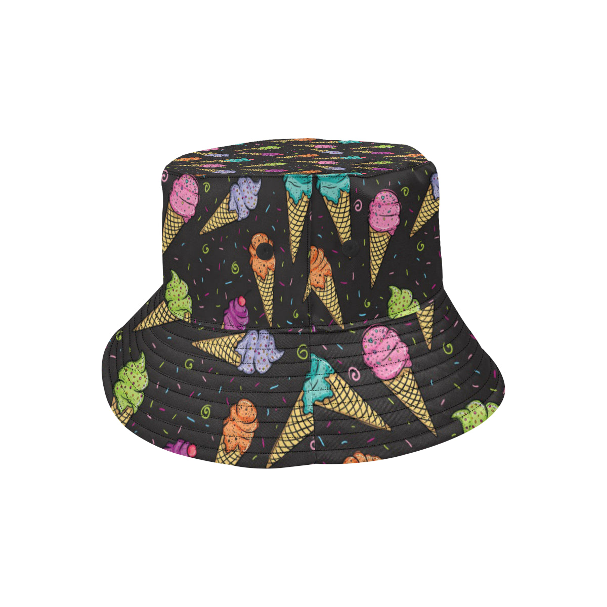 Ice Cream Pattern Print Design IC06 Unisex Bucket Hat