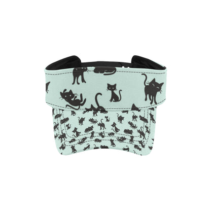 Black Cat Pattern Print Design 04 Unisex Sun Visor