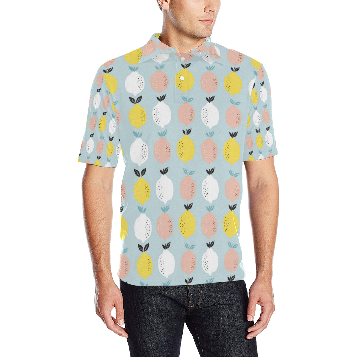 Citrus  Pattern Print Design 03 Men Polo Shirt