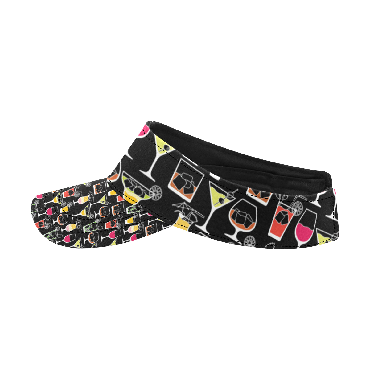 Cocktail Pattern Print Design 01 Unisex Sun Visor