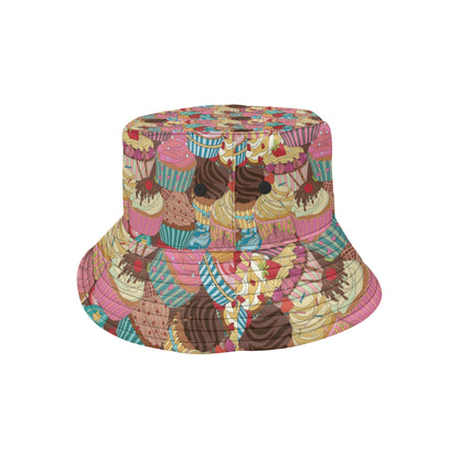 Cupcake Pattern Print Design CP01 Unisex Bucket Hat