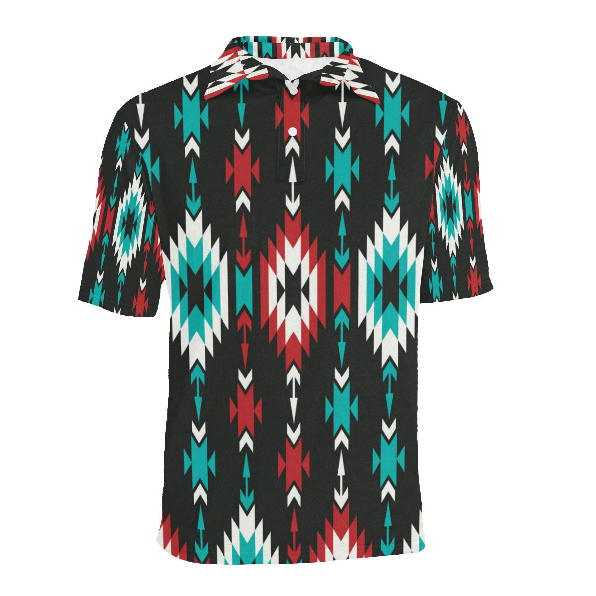 Native Pattern Print Design A08 Men Polo Shirt