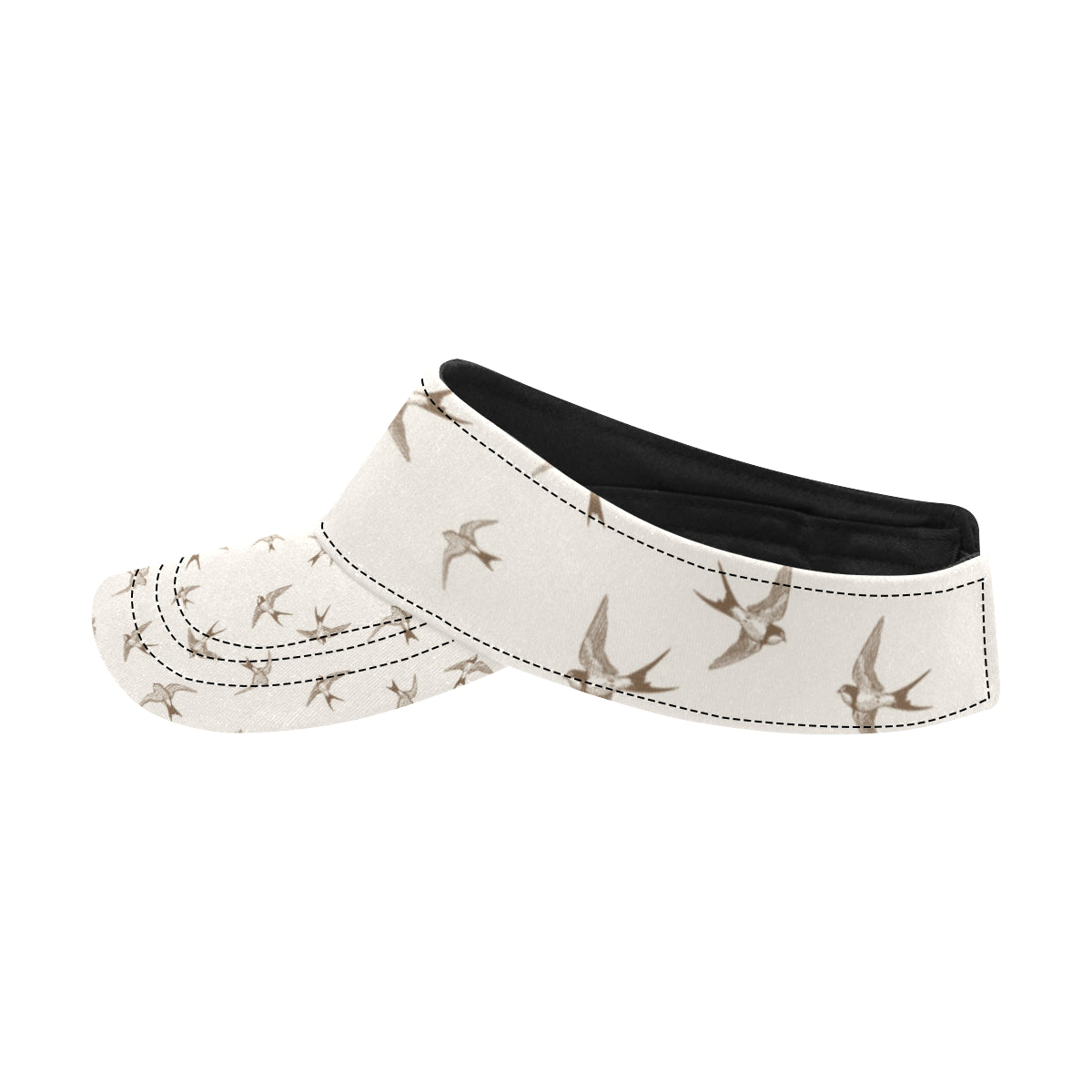 Swallow Bird Pattern Print Design 01 Unisex Sun Visor