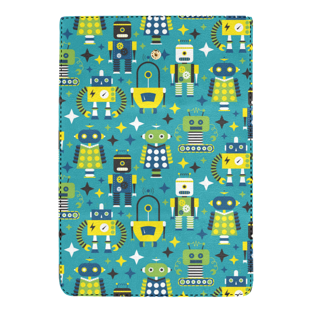 Robot Pattern Print Design A02 Women's Trifold Wallet