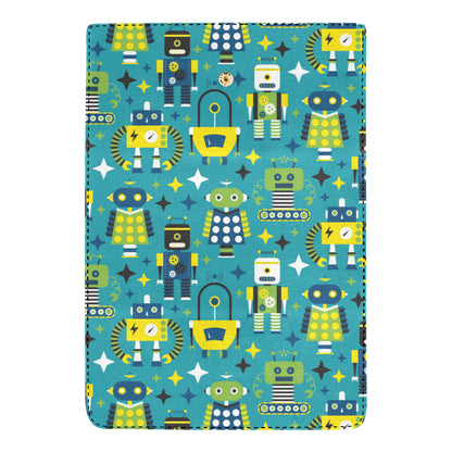 Robot Pattern Print Design A02 Women's Trifold Wallet