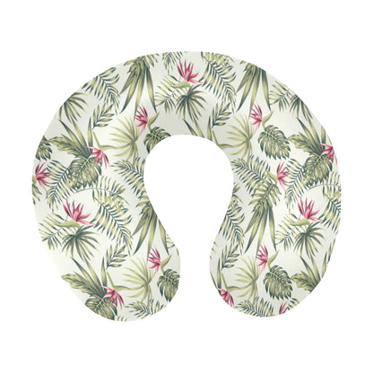 Bird Of Paradise Pattern Print Design 04 U-Shaped Travel Neck Pillow