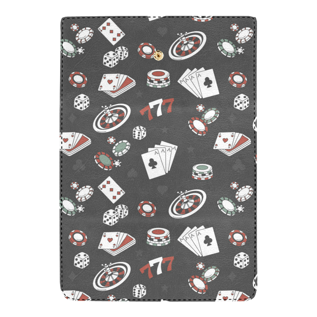 Casino Pattern Print Design 02 Women's Trifold Wallet