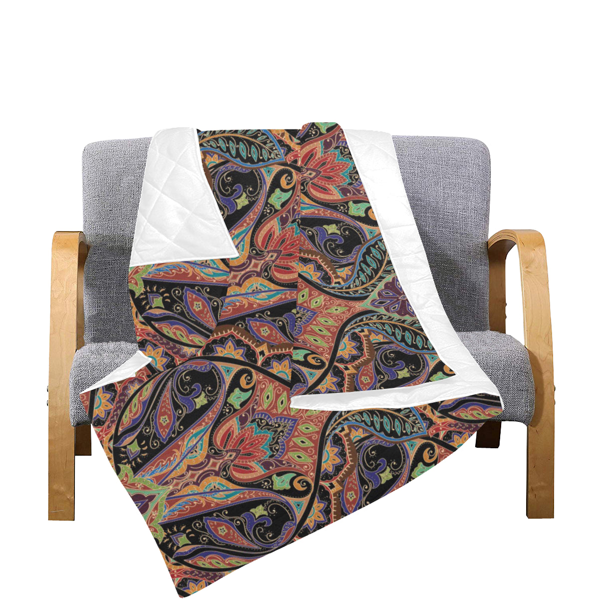 Bohemian Pattern Print Design 06 Premium Quilt