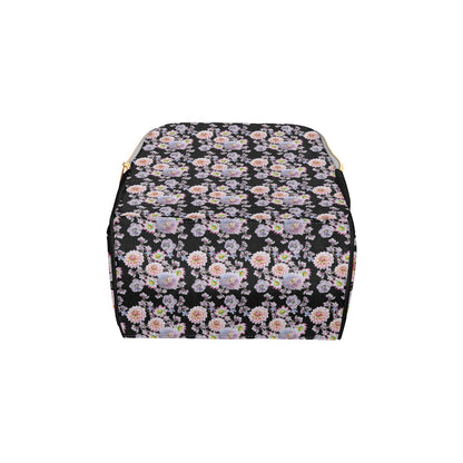 Dahlia Pattern Print Design DH012 Diaper Bag Backpack