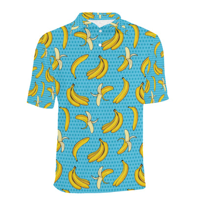 Banana Pattern Print Design BA08 Men Polo Shirt