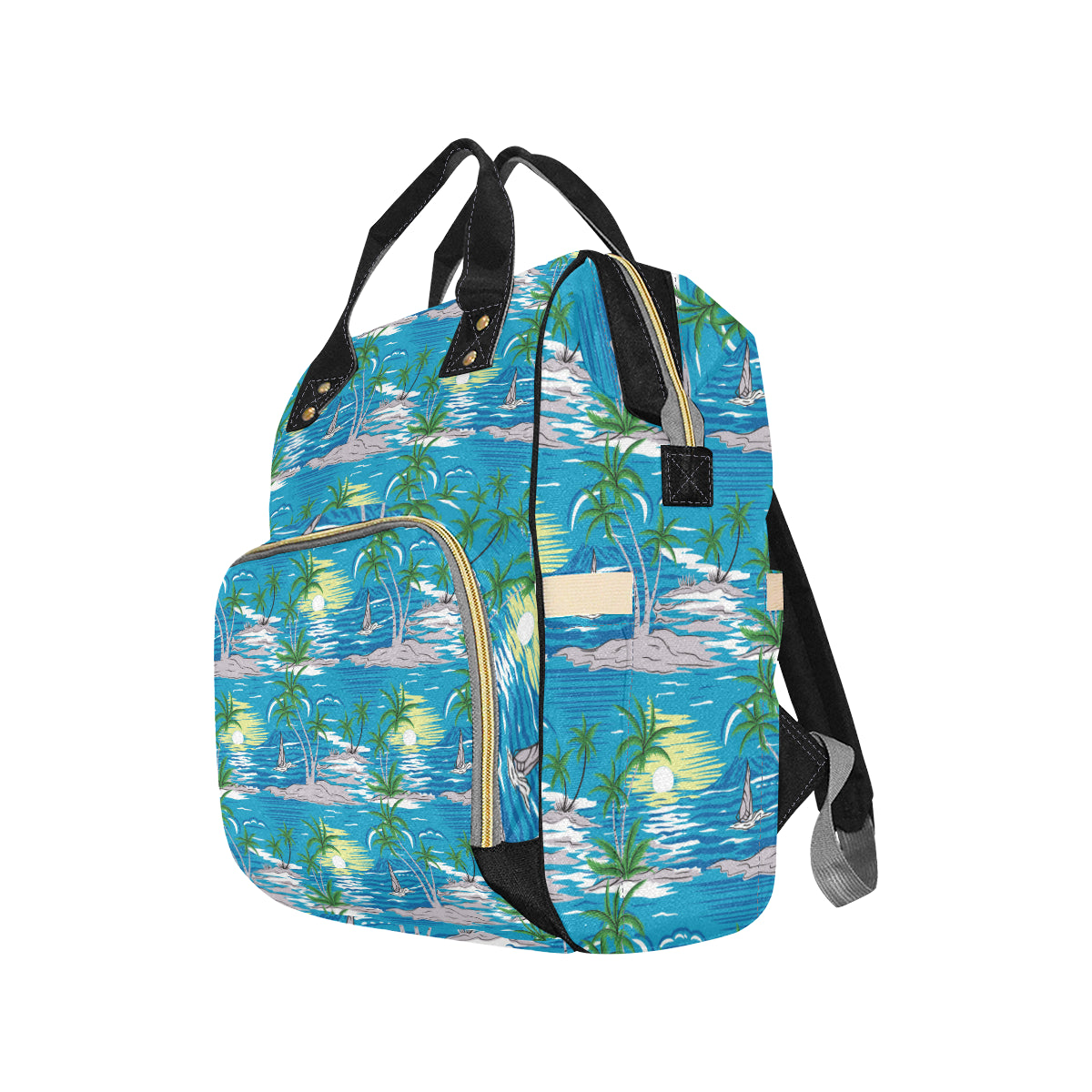 Palm Tree Beach Diaper Bag Backpack