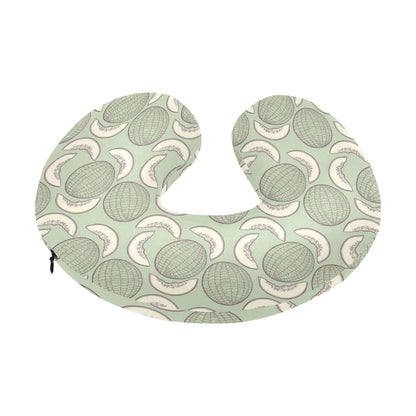 Cantaloupe Pattern Print Design 01 U-Shaped Travel Neck Pillow