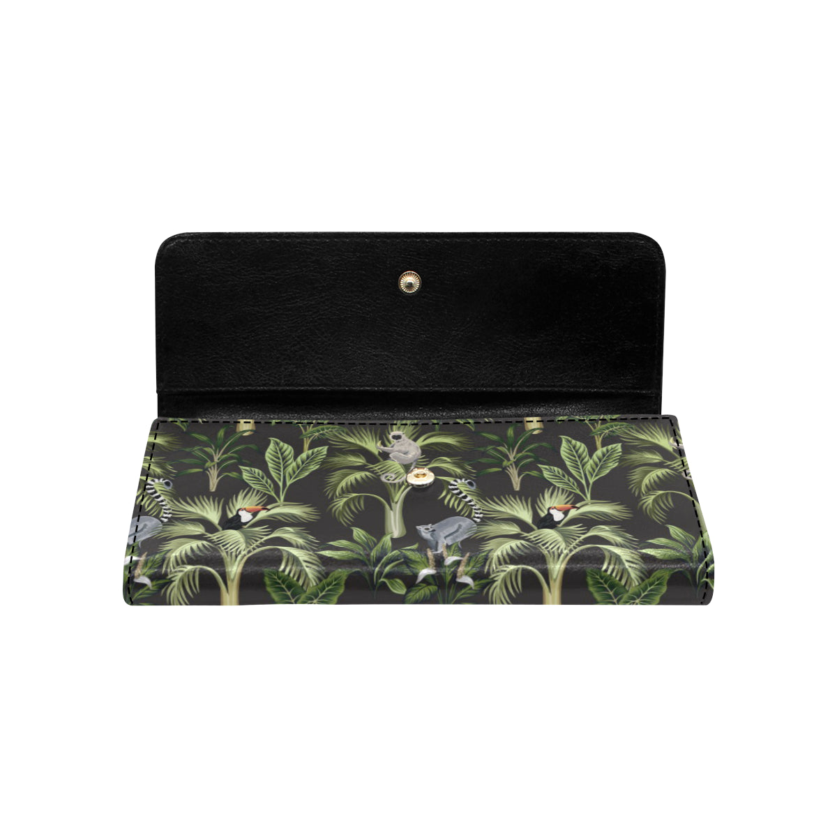 Rainforest Pattern Print Design RF05 Women's Trifold Wallet