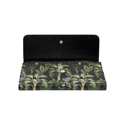 Rainforest Pattern Print Design RF05 Women's Trifold Wallet