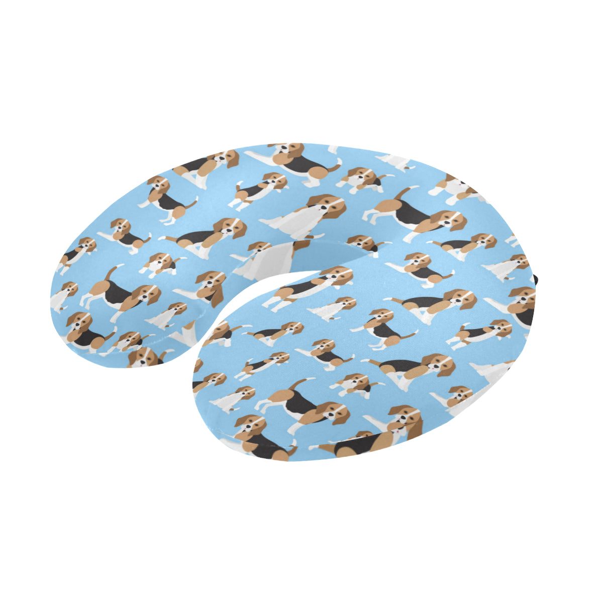 Beagle Pattern Print Design 03 U-Shaped Travel Neck Pillow