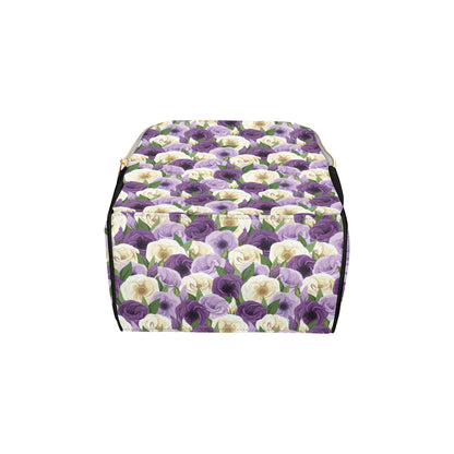 Lisianthus Pattern Print Design LT01 Diaper Bag Backpack