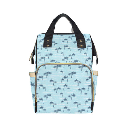Palm Tree Pattern Print Design PT04 Diaper Bag Backpack