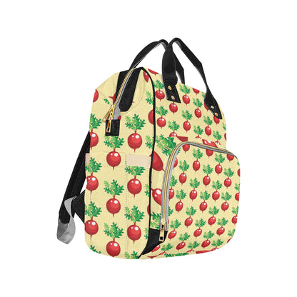 Radish Pattern Print Design A02 Diaper Bag Backpack