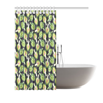 Artichoke Pattern Print Design 01 Shower Curtain