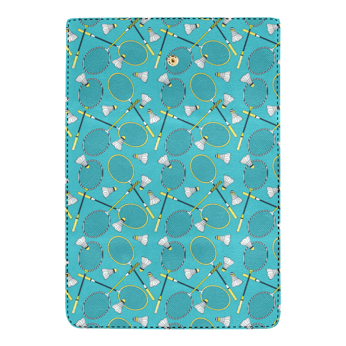 Badminton Pattern Print Design 06 Women's Trifold Wallet