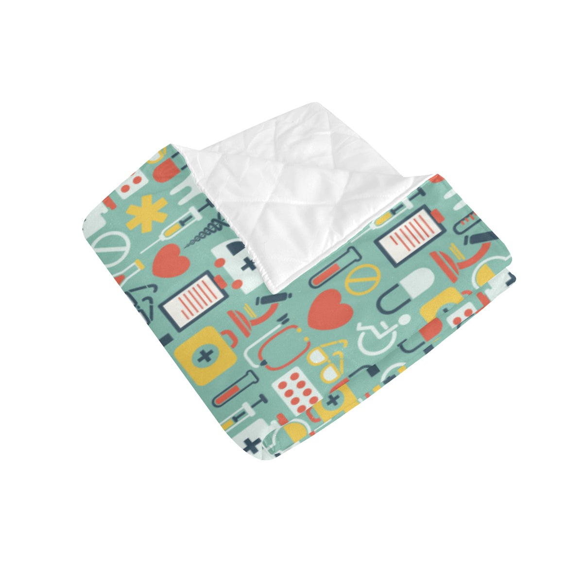 Medical Pattern Print Design 02 Premium Quilt
