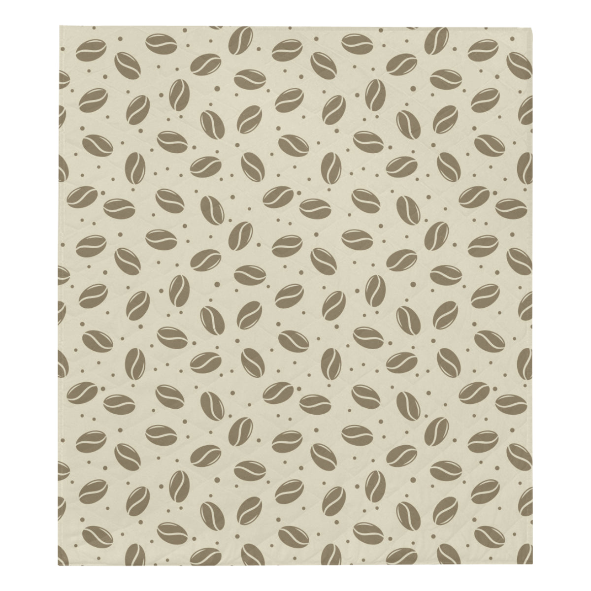 Coffee Pattern Print Design 02 Premium Quilt