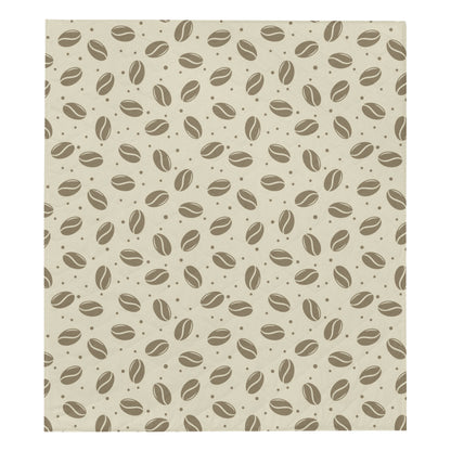 Coffee Pattern Print Design 02 Premium Quilt