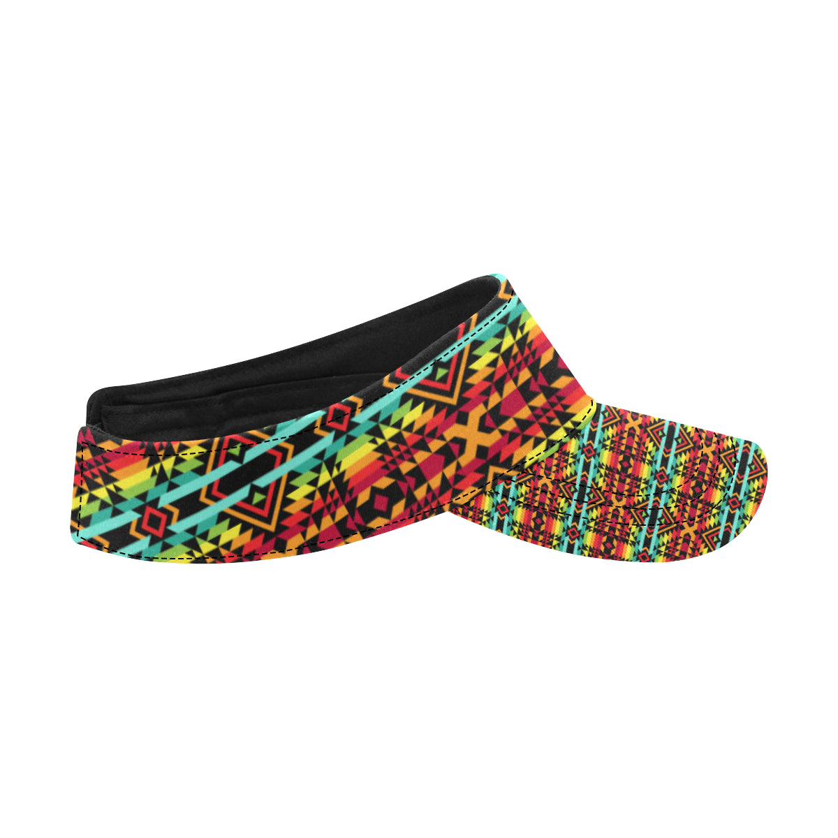 Kente Red Design African Print Unisex Sun Visor