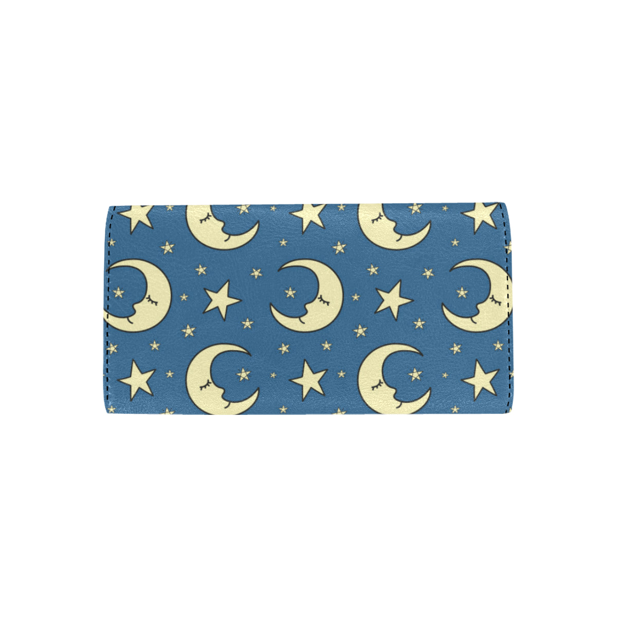 Moon Night Pattern Print Design 03 Women's Trifold Wallet