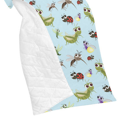 Ladybug Pattern Print Design 01 Premium Quilt