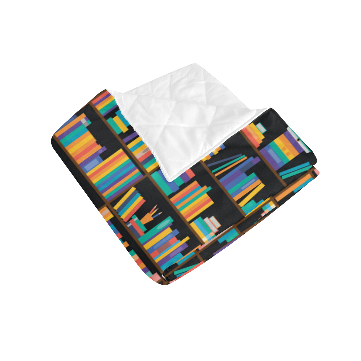 Book Pattern Print Design 05 Premium Quilt