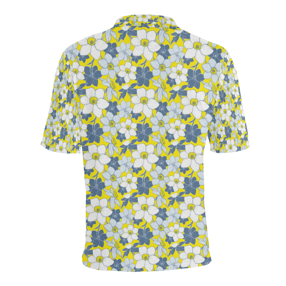 Daffodils Pattern Print Design 01 Men Polo Shirt