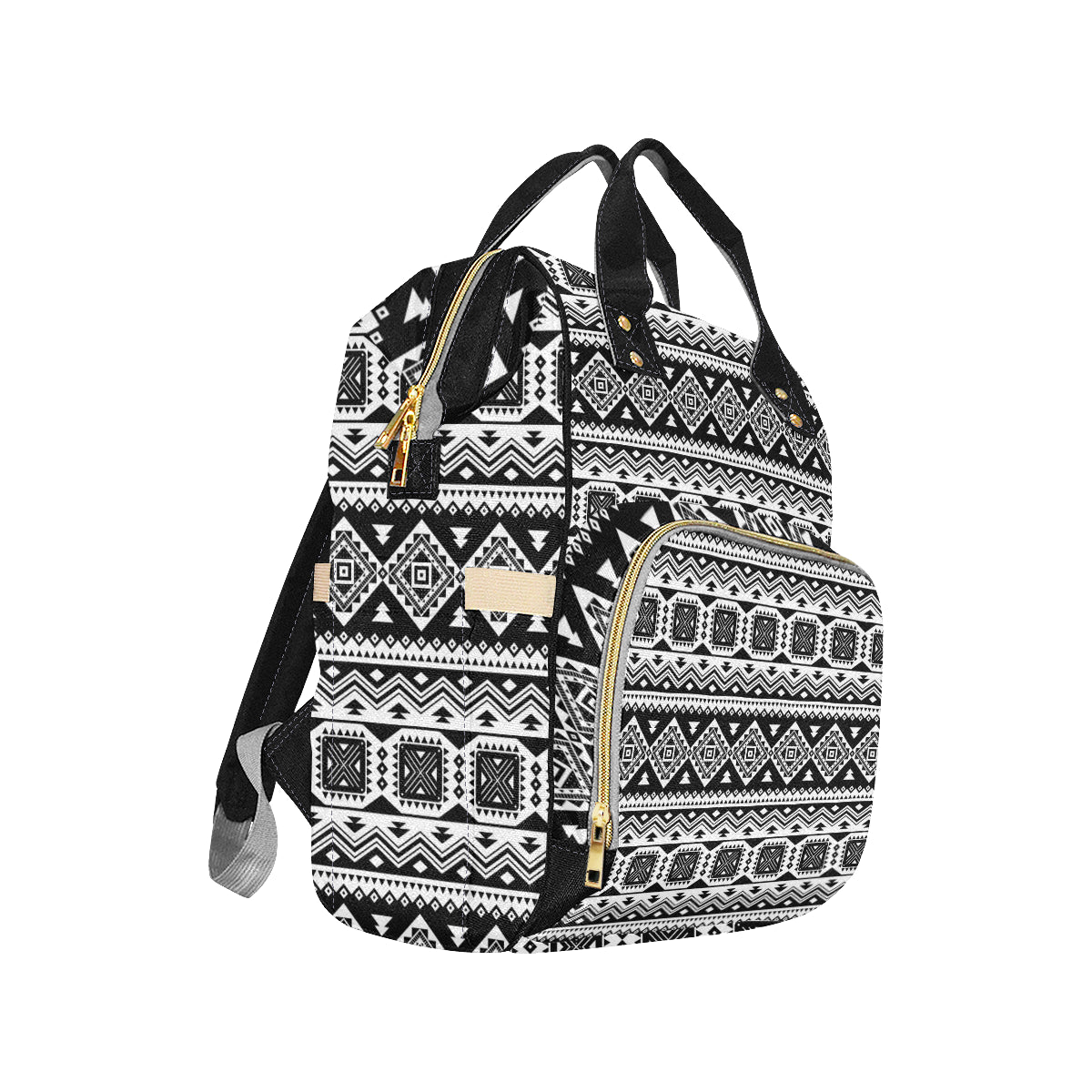Aztec Pattern Print Design 08 Diaper Bag Backpack