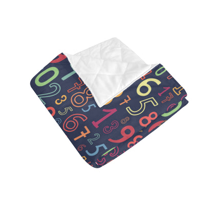 Number Pattern Print Design A01 Premium Quilt