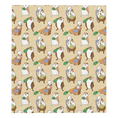 Guinea Pig Pattern Print Design 03 Premium Quilt