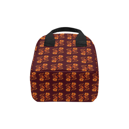 Dragons Fire Design Insulated Lunch Bag