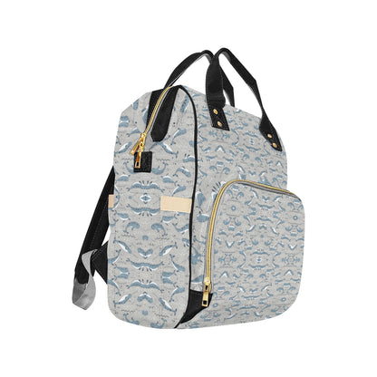 Narwhal Pattern Print Diaper Bag Backpack