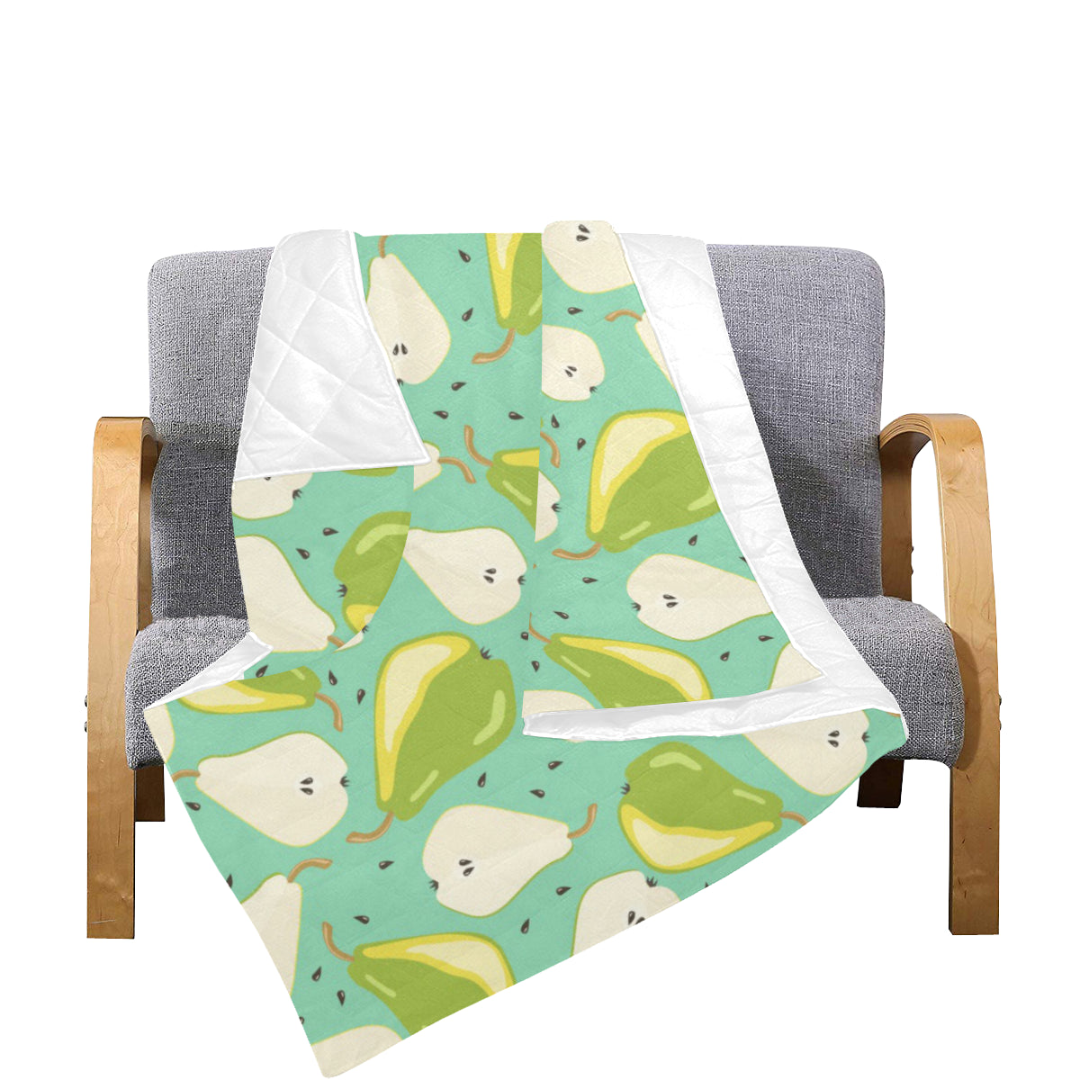 Pear Pattern Print Design PE04 Premium Quilt