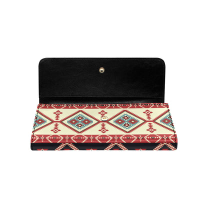 Navajo Pattern Print Design A05 Women's Trifold Wallet