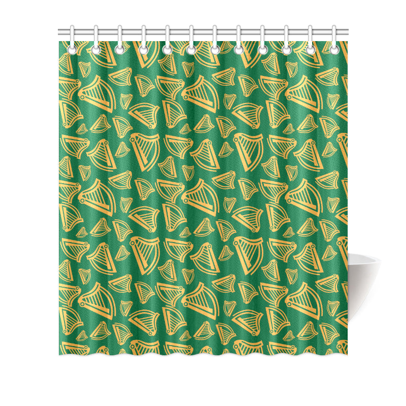 Harp Pattern Print Design 03 Shower Curtain