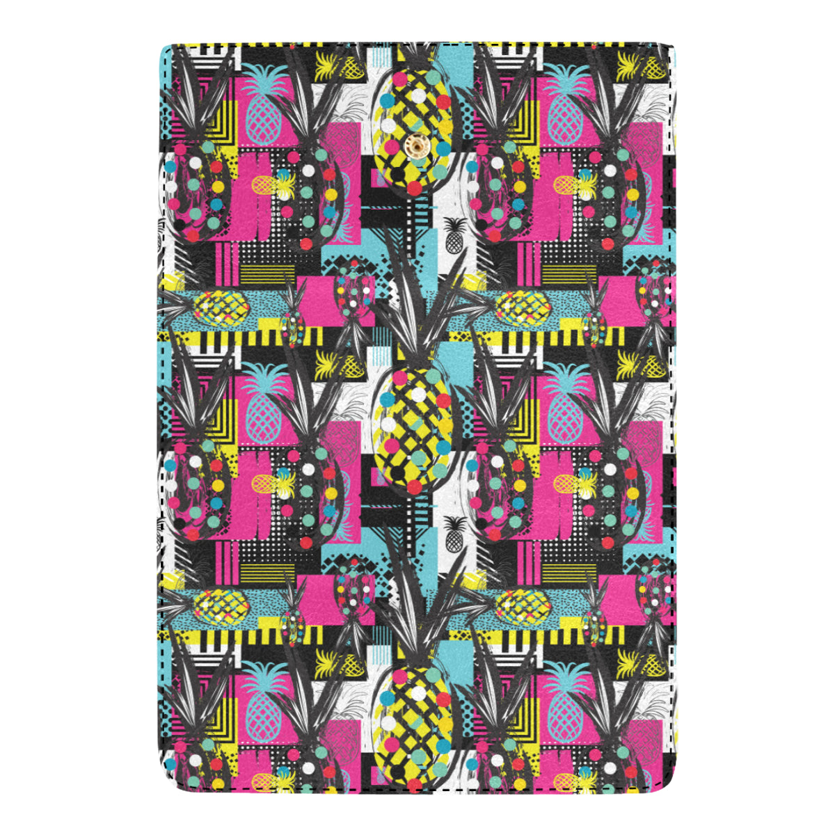 Pop Art Pineapple Pattern Print Design A02 Women's Trifold Wallet
