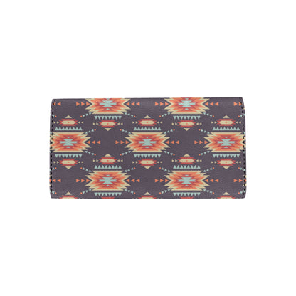 Tribal indians Aztec Women's Trifold Wallet