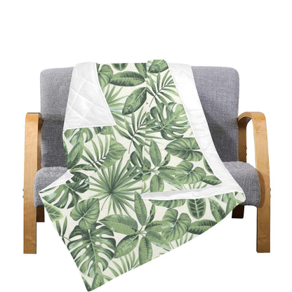 Palm Leaves Pattern Print Design PL014 Premium Quilt