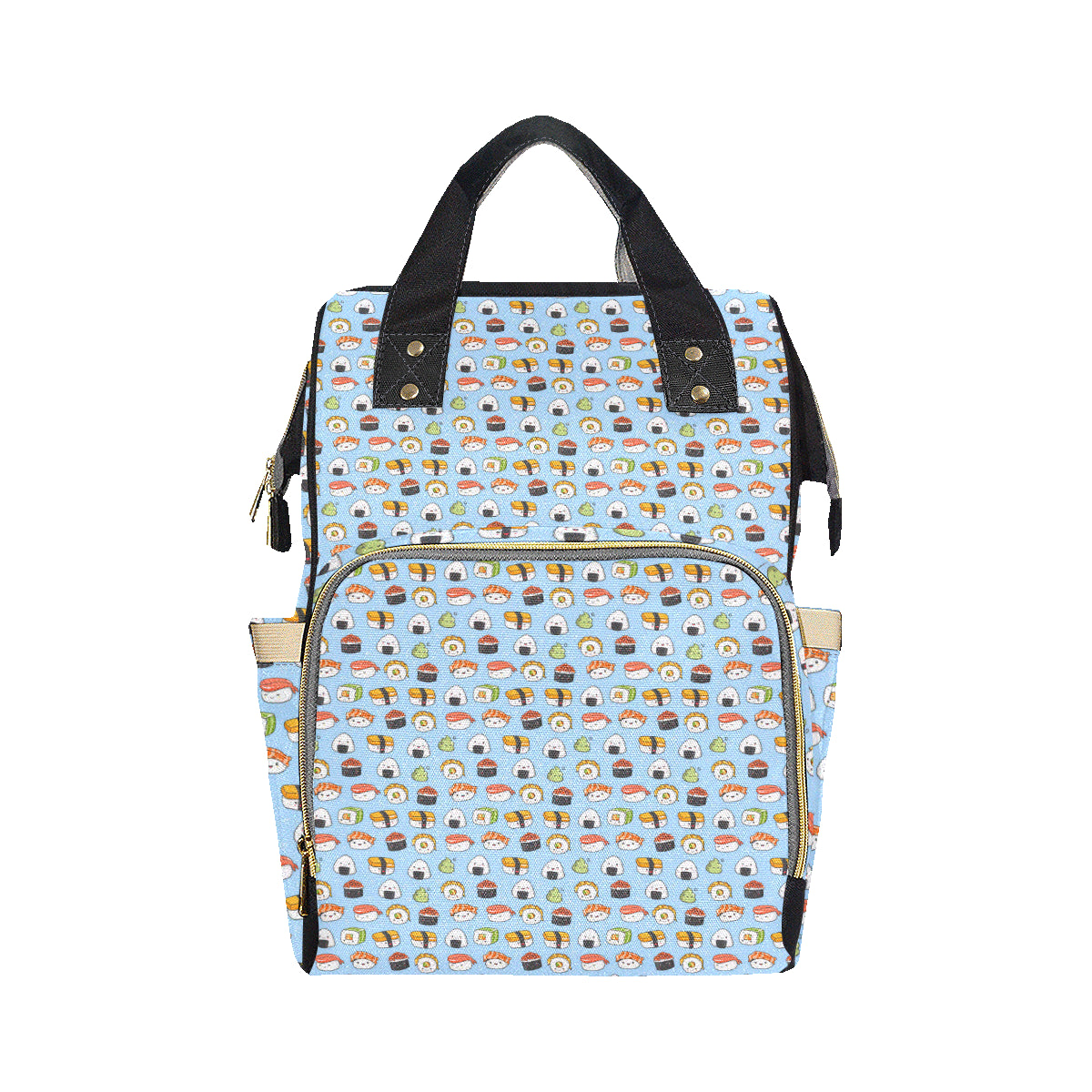 Sushi Cartoon Design Diaper Bag Backpack
