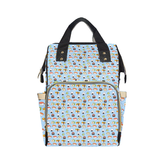 Sushi Cartoon Design Diaper Bag Backpack
