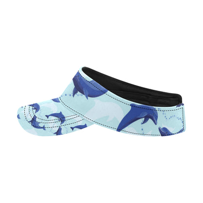 Dolphin Heart Pattern Unisex Sun Visor